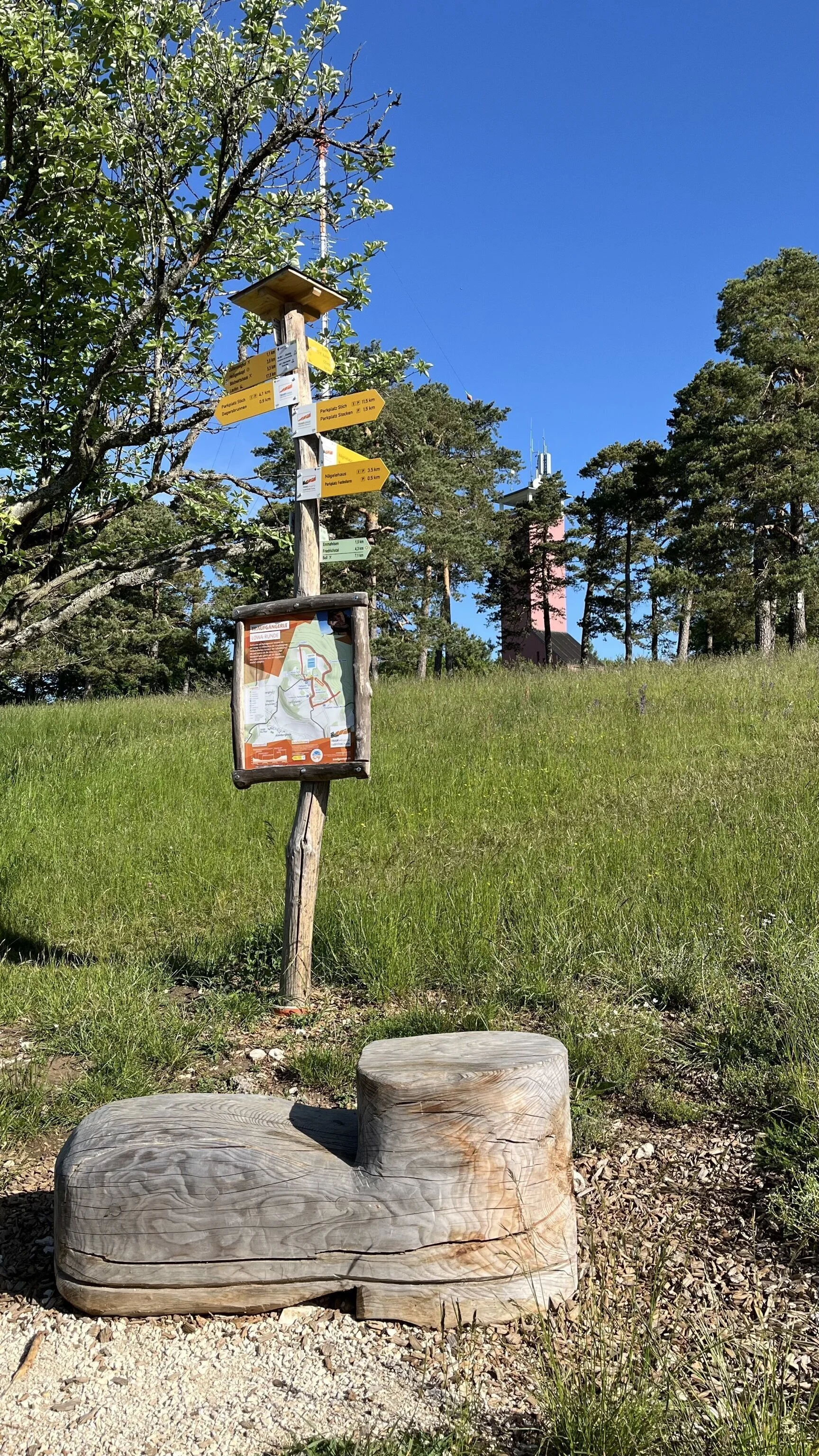 Pfahl mit Wegweisern in verschiedene Richtungen | © Claudia Endriss