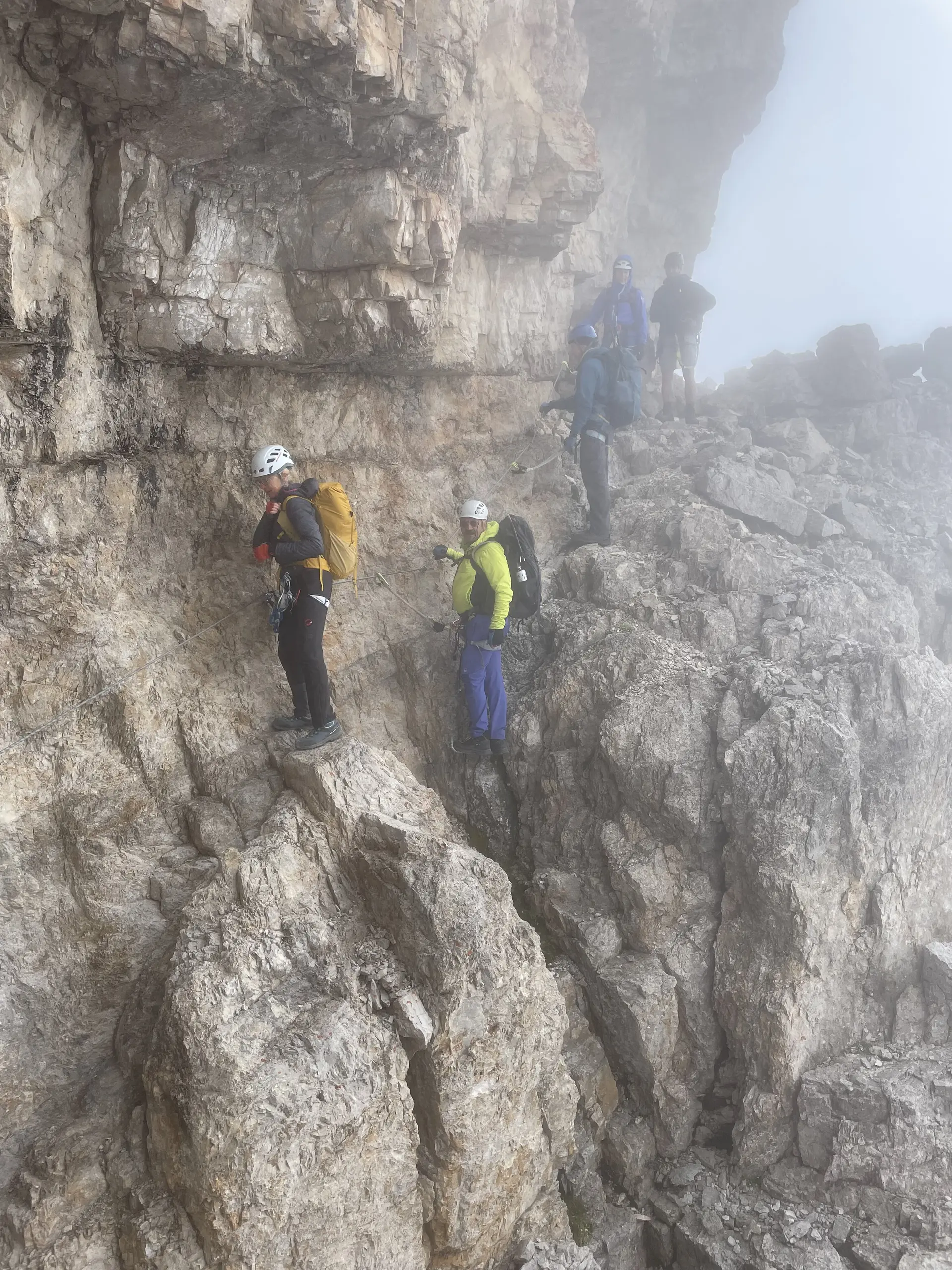 Sentiero Bocchette Alte - unterhalb der Cima Brenta "durch die Wand" | © Oliver Bischof / DAV Mainz