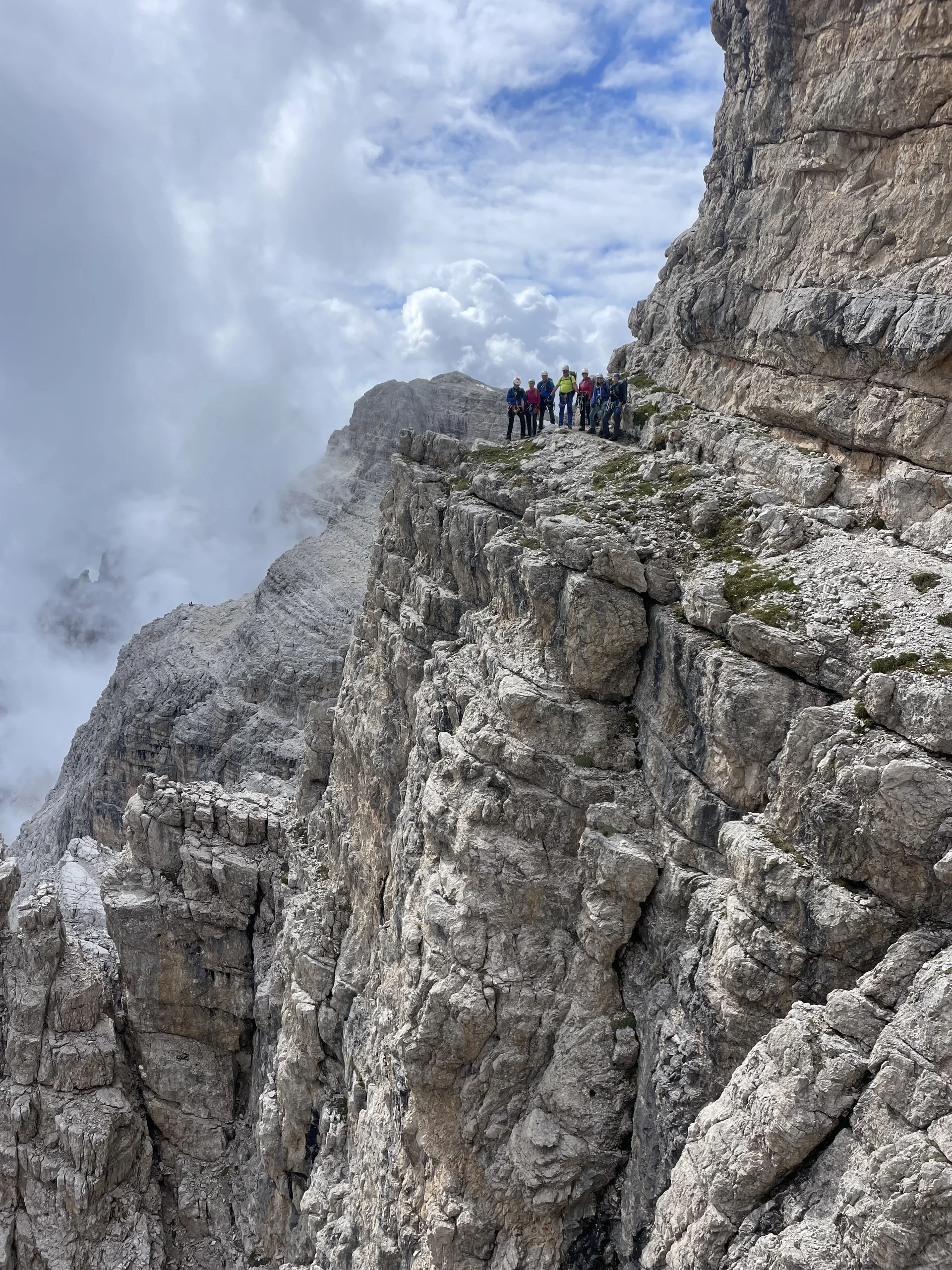 Auf den Bändern des Sentiero Alfredo Benini | © Dustin Rottmann / DAV Mainz
