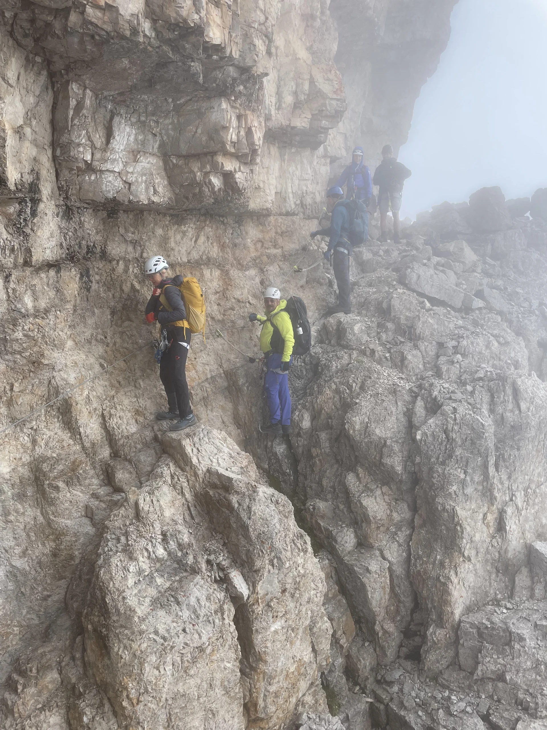 Sentiero Bocchette Alte - unterhalb der Cima Brenta "durch die Wand" | © Oliver Bischof / DAV Mainz