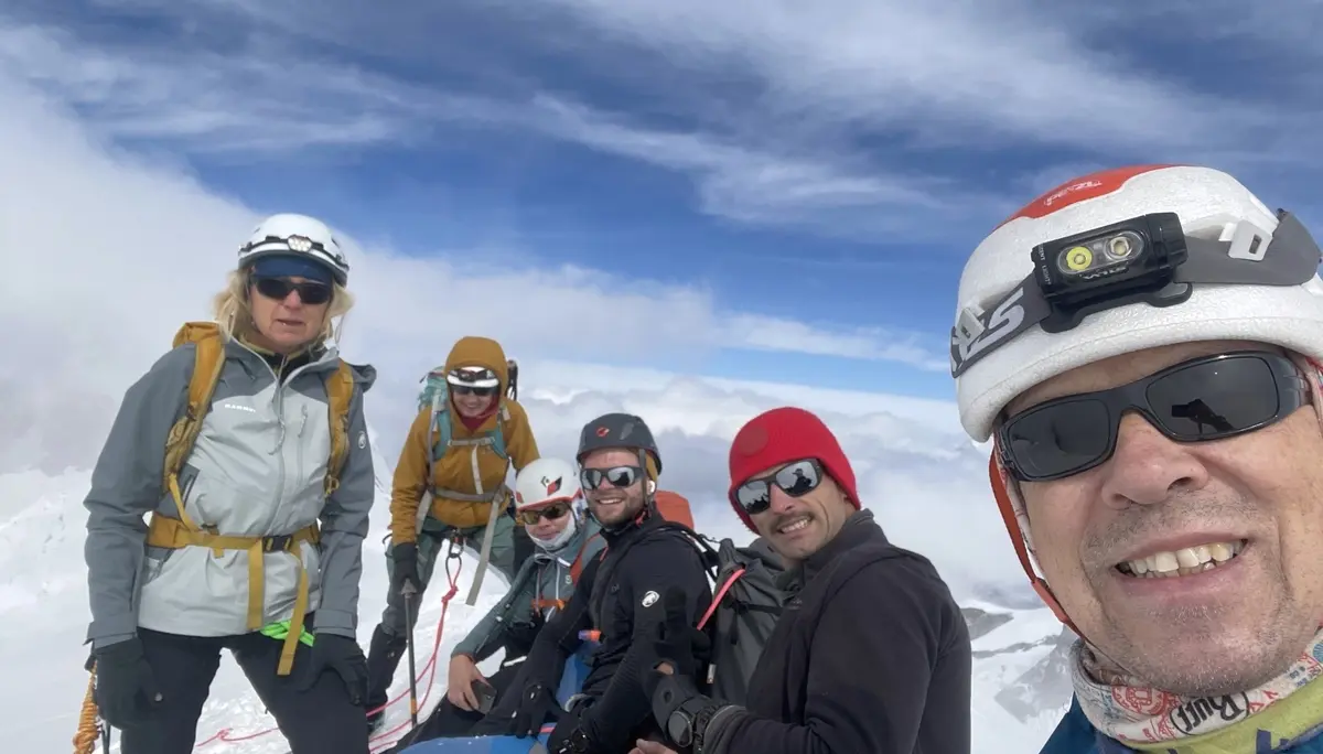 Auf dem Gipfel der Ludwigshöhe | © DAV Mainz / Tourengruppe Monte Emilius und Monte Rosa (17.-23.08.2025)