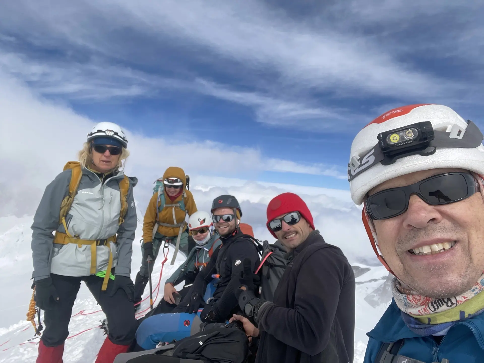 Auf dem Gipfel der Ludwigshöhe | © DAV Mainz / Tourengruppe Monte Emilius und Monte Rosa (17.-23.08.2025)