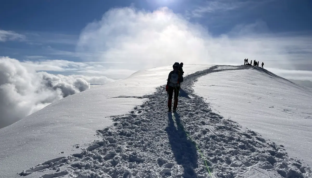 Auf der Vincentpyramide | © DAV Mainz / Tourengruppe Monte Emilius und Monte Rosa (17.-23.08.2025)