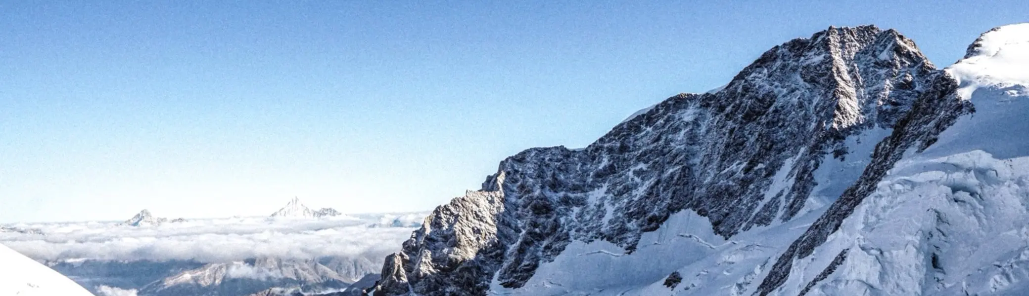 Blick auf die Dufourspitze | © DAV Mainz / Tourengruppe Monte Emilius und Monte Rosa (17.-23.08.2025)