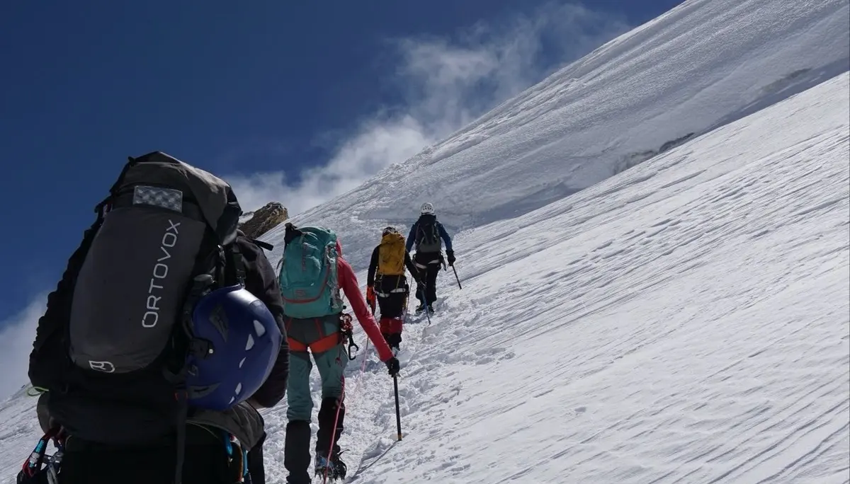 Überschreitung der Parrotspitze | © DAV Mainz / Tourengruppe Monte Emilius und Monte Rosa (17.-23.08.2025)