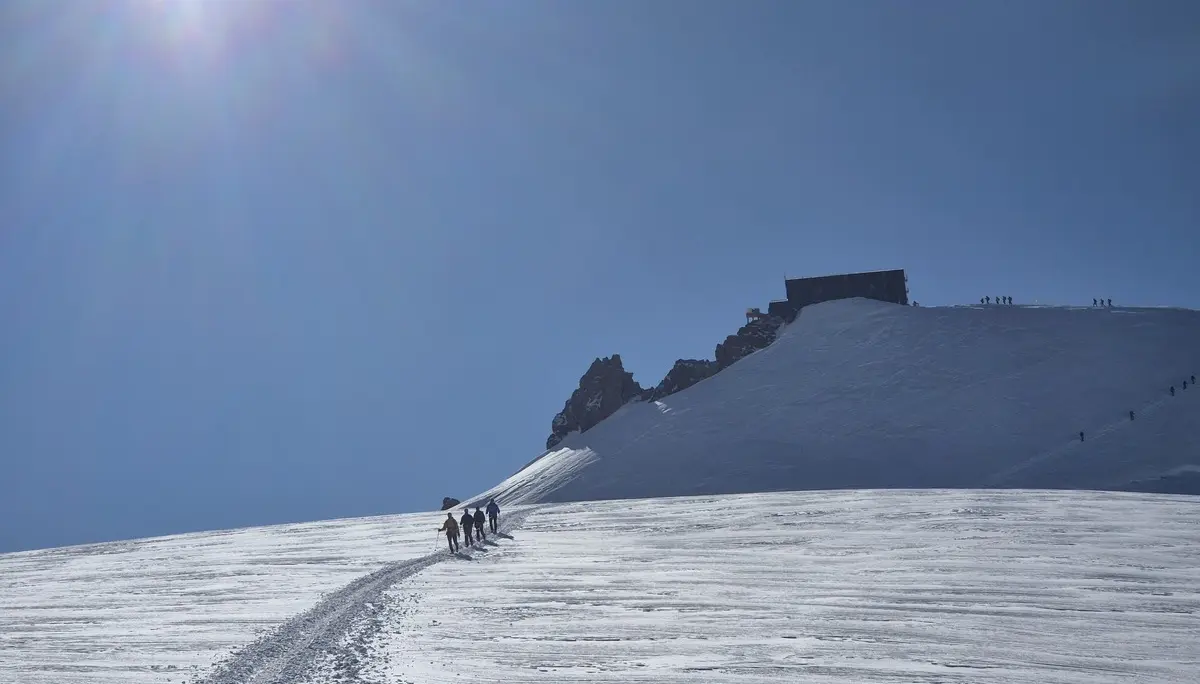 Kurz vor der Capanna Margherita  | © DAV Mainz / Tourengruppe Monte Emilius und Monte Rosa (17.-23.08.2025)