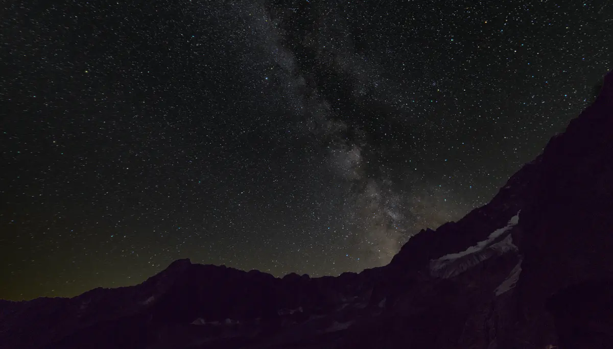 Milchstraße überm Kaunergrat | © DAV Mainz / Jörg Steinkamp