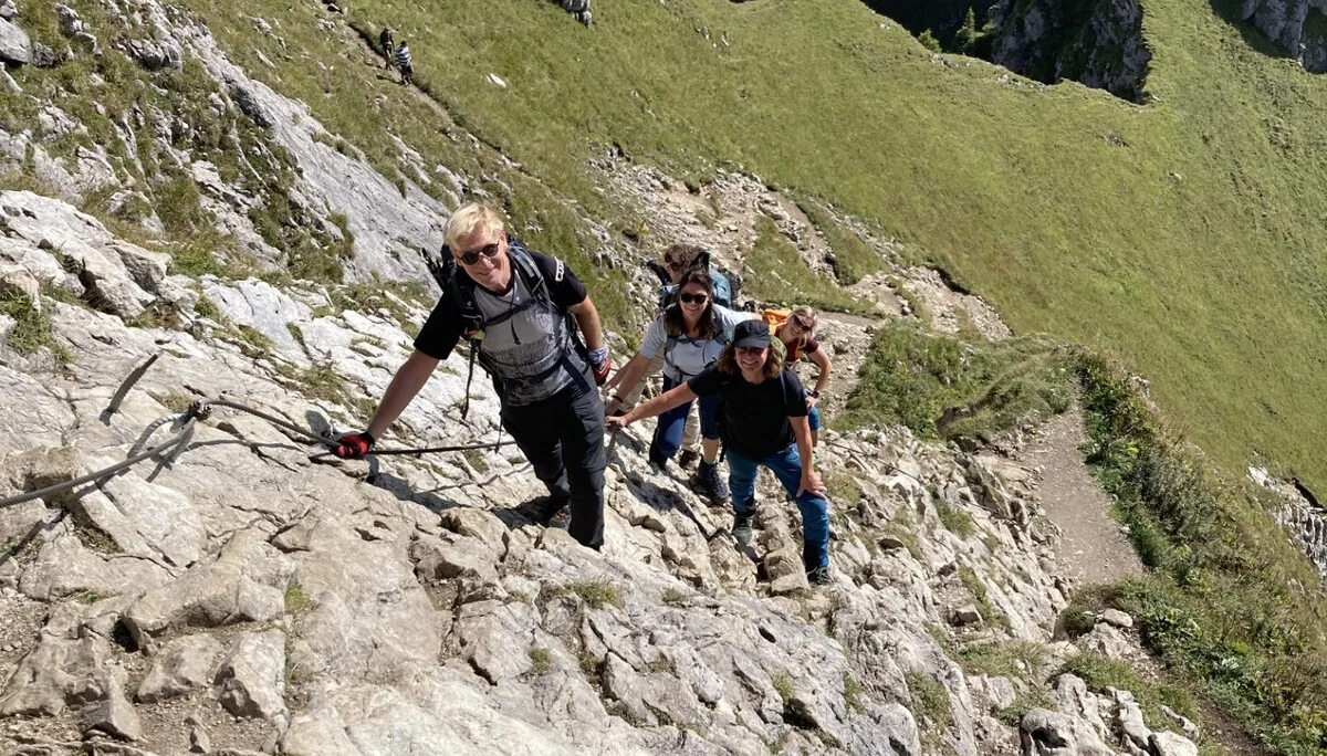 Aufstieg Aggenstein | © DAV Mainz / Tourengruppe Tannheimer Tal (03.-07.09.2025)