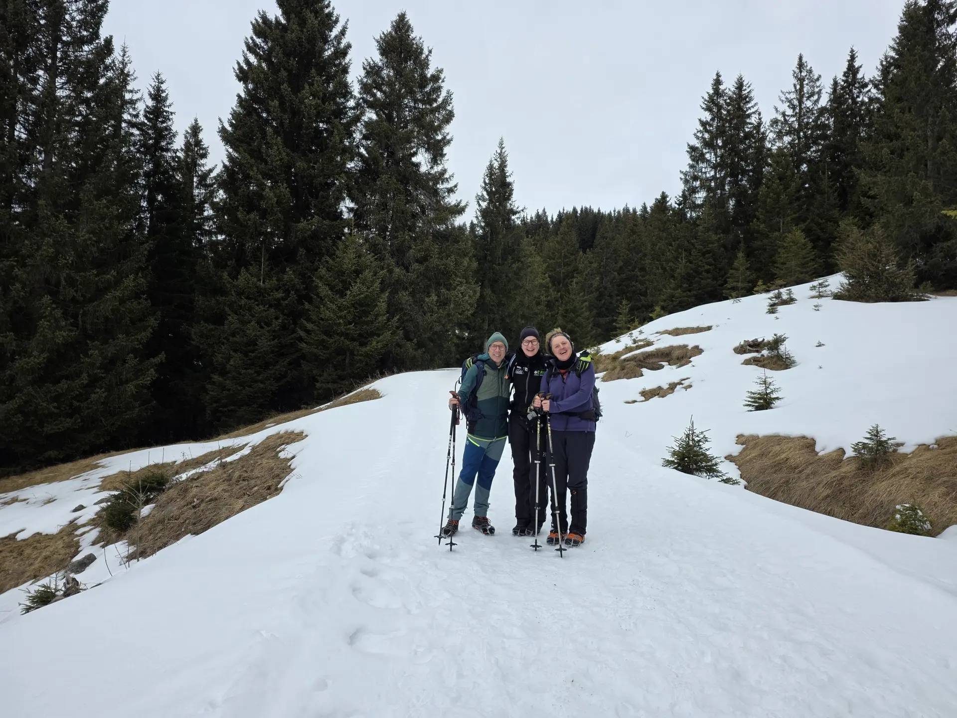 Auf dem Höhenweg zwischen Tannheim und Zöblen | © DAV Mainz / Tourengruppe Schneeschuhtouren im Tannheimer Tal (04.-08.02.2026)